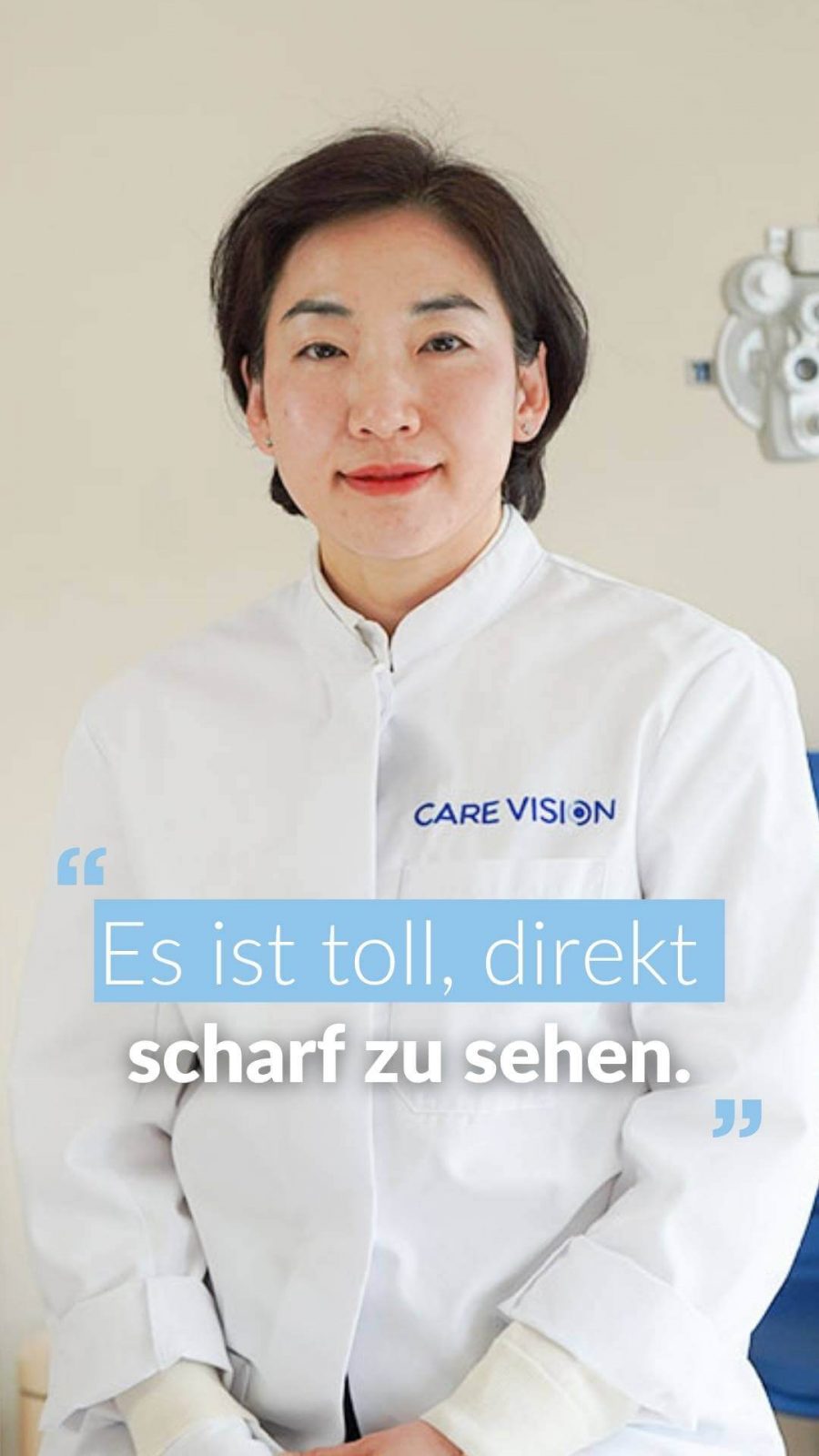 Veronika Rechberger, Testimonial Linsenimplantation